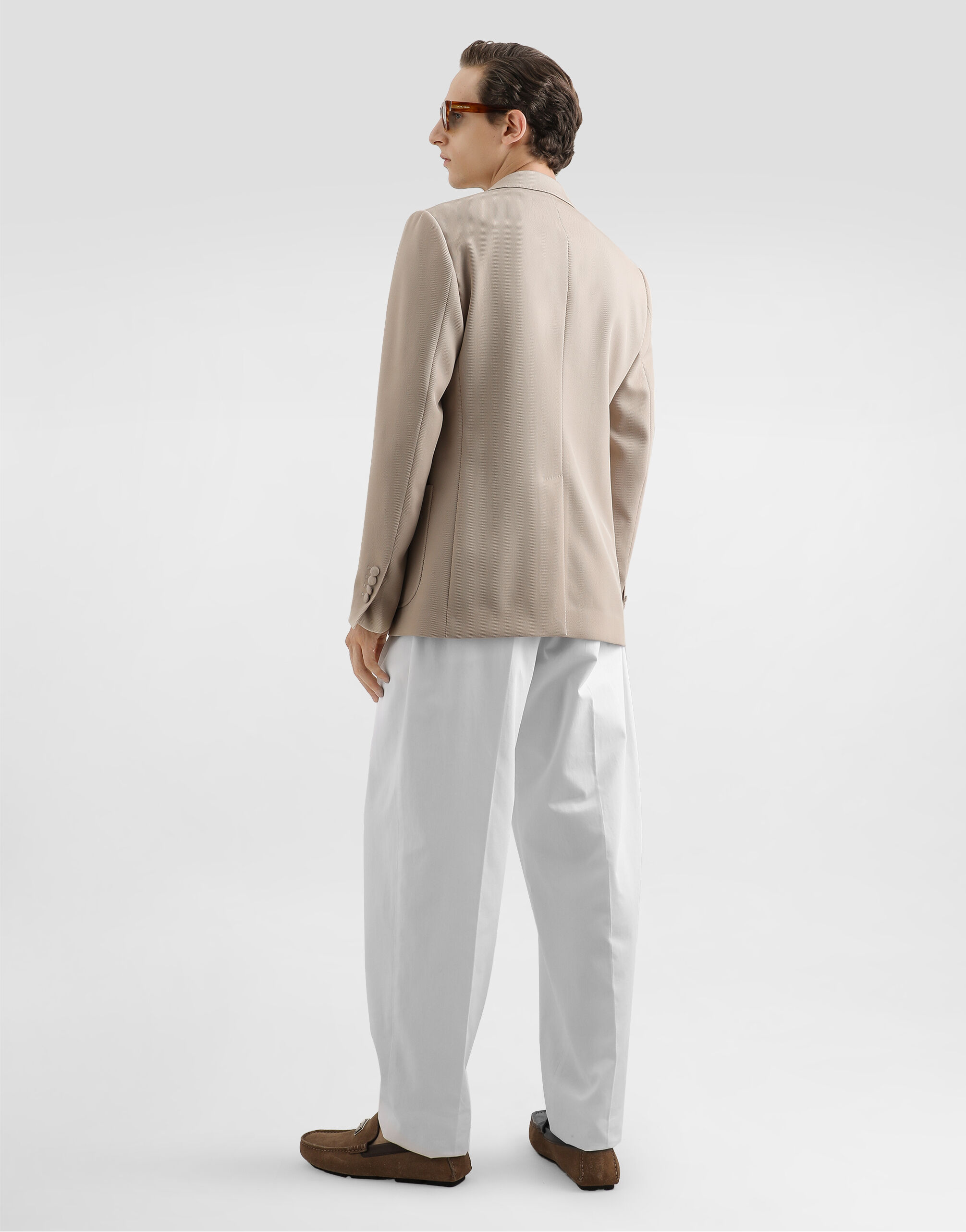 Single-breasted portofino wool jacket - thumbnail 3