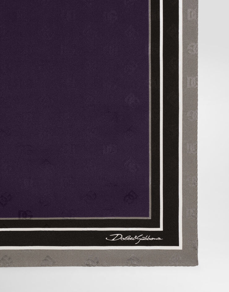 Dolce & Gabbana Silk jacquard scarf 70x70 Multicolor GQ348EG0JSF