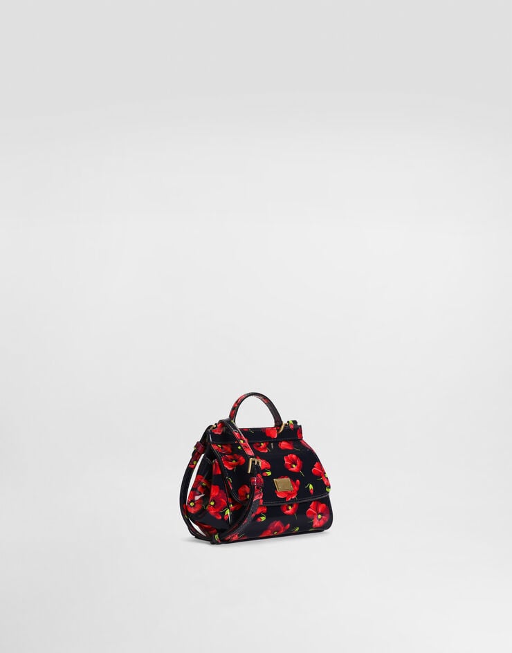 Dolce & Gabbana Sicily shoulder and crossbody bag in poppy-print patent leather Dolce & Gabbana Sicily shoulder and crossbody bag in poppy-print patent leather EB0003A0563