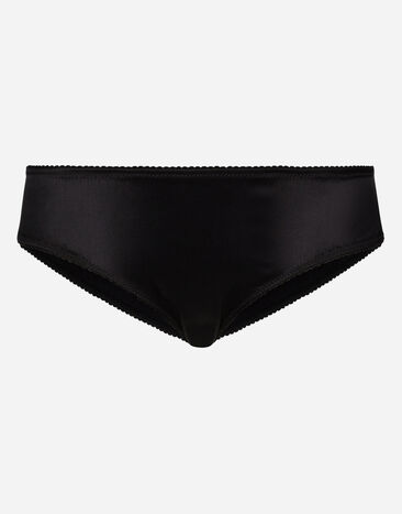 Dolce & Gabbana Satin panties Black O1G24TONQ79