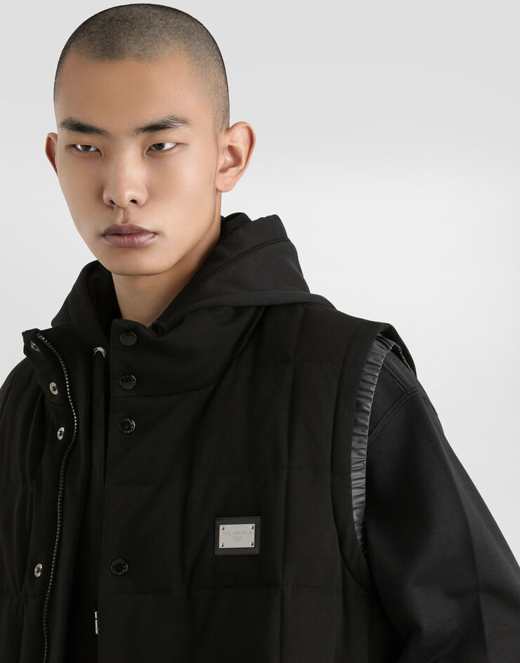 Dolce & Gabbana 标牌平纹针织马甲 黑 G9ABGTGF790
