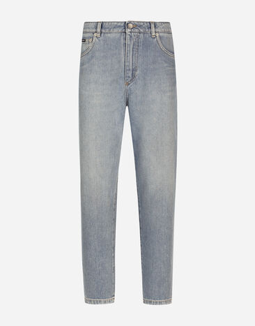 Dolce & Gabbana Cotton denim carrot-leg jeans Multicolor FTC7BDG8LW2