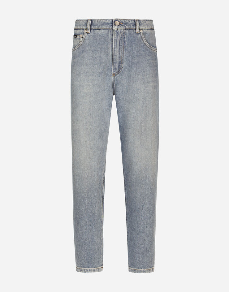 Dolce & Gabbana Vaqueros Carrot en denim de algodón Multicolor FTC7BDG8LW2