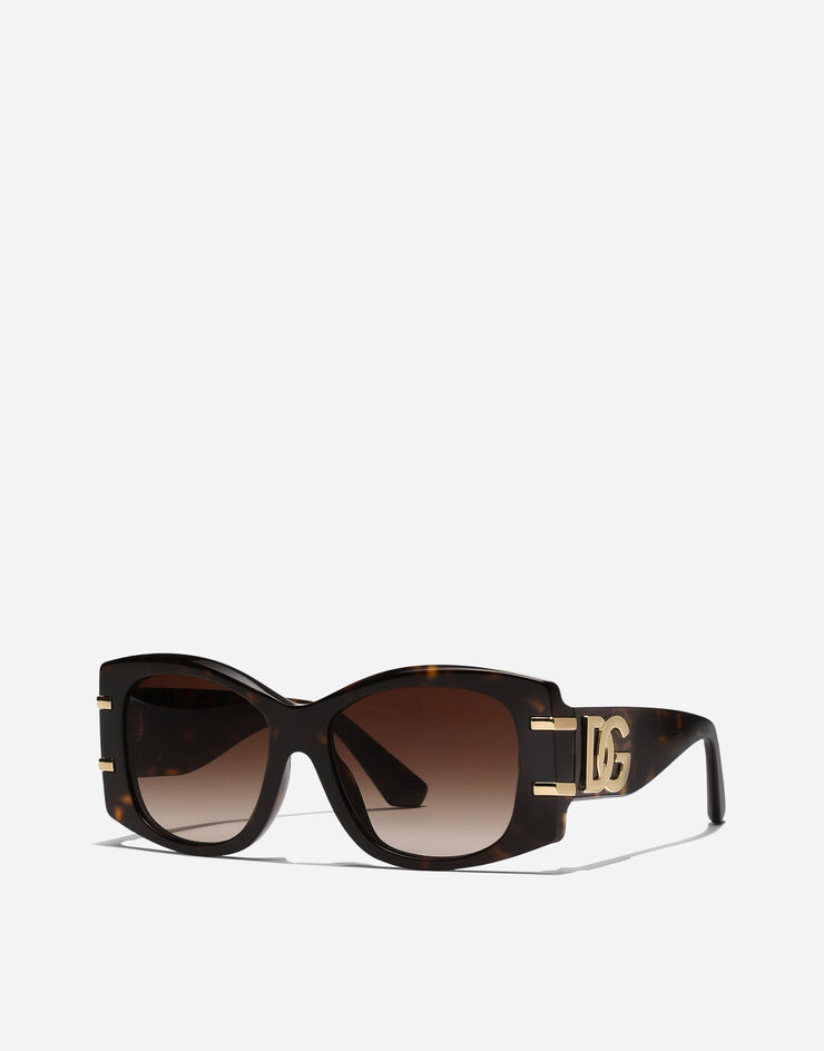 Dolce & Gabbana نظارة شمسية DG Griffe بني VG4501VP213
