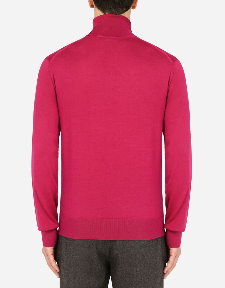 Dolce & Gabbana Pull Collo Alto Pink GXE65TJAV87