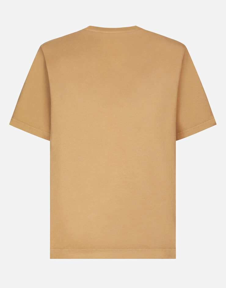 Dolce&Gabbana DG coin print cotton T-shirt Beige G8PN9TG7J6I