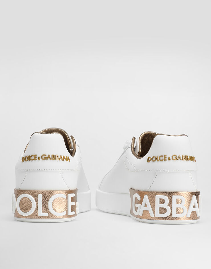Dolce & Gabbana Calfskin Portofino sneakers Gold CK1544AX615