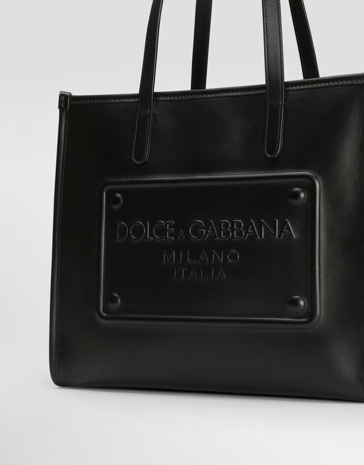 Dolce & Gabbana 小牛皮中号购物袋 黑 BM2304AG218