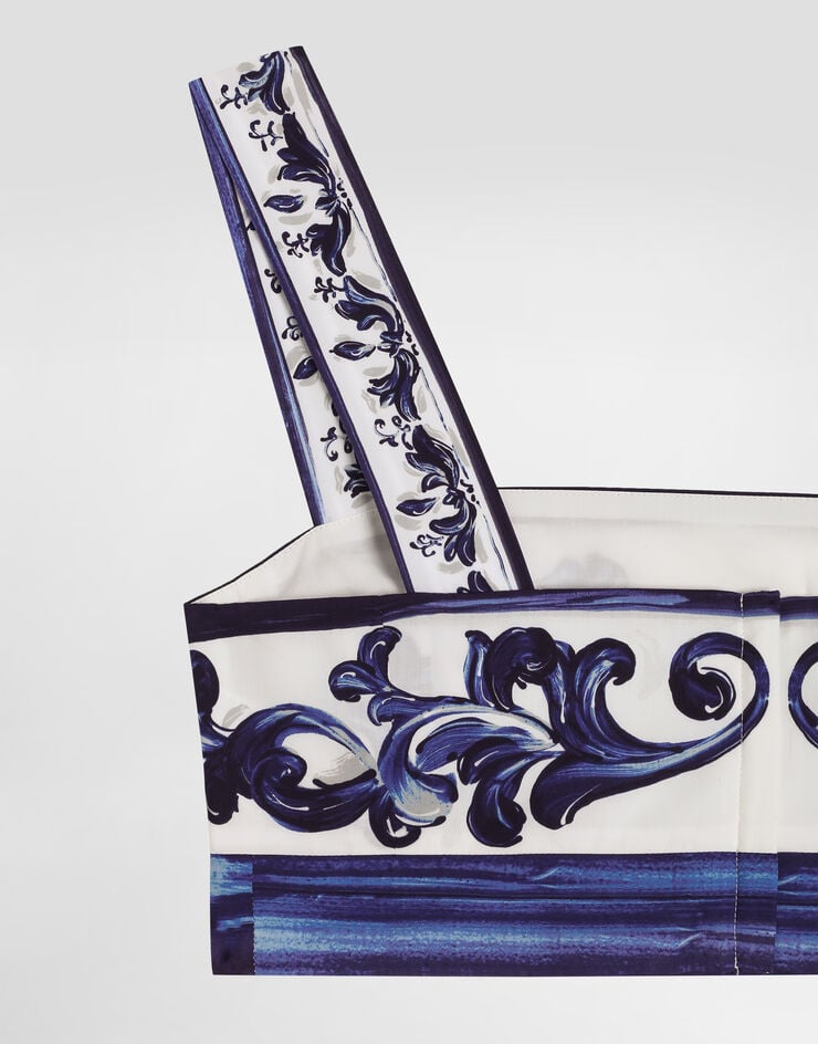 Dolce & Gabbana Majolica-print poplin top Print I7S11WFI5JK