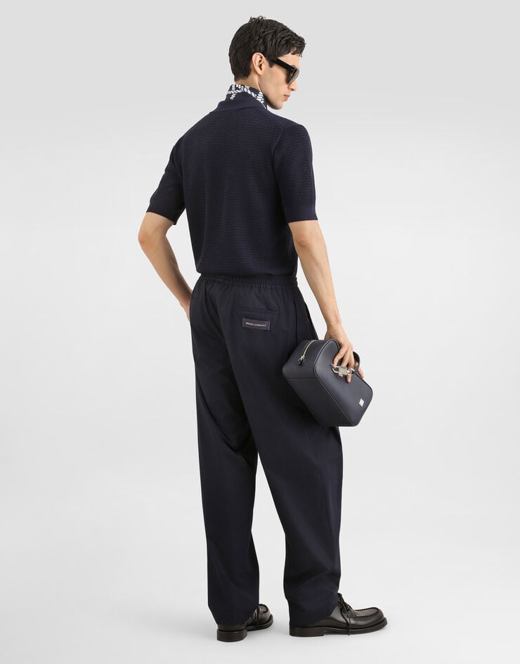 Dolce & Gabbana Cotton poplin jogging trousers Dolce & Gabbana Cotton poplin jogging trousers Blue GP153TGK521