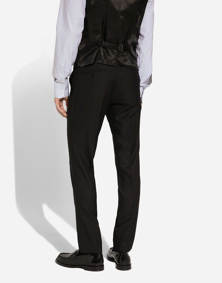 Dolce & Gabbana Wool and silk Martini-fit suit Black GK3XMTFU3H1