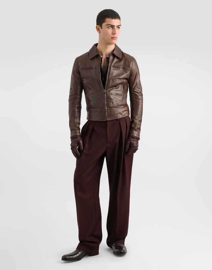 Dolce & Gabbana Wool gabardine trousers Dolce & Gabbana Wool gabardine trousers Multicolor GP166TFU21E
