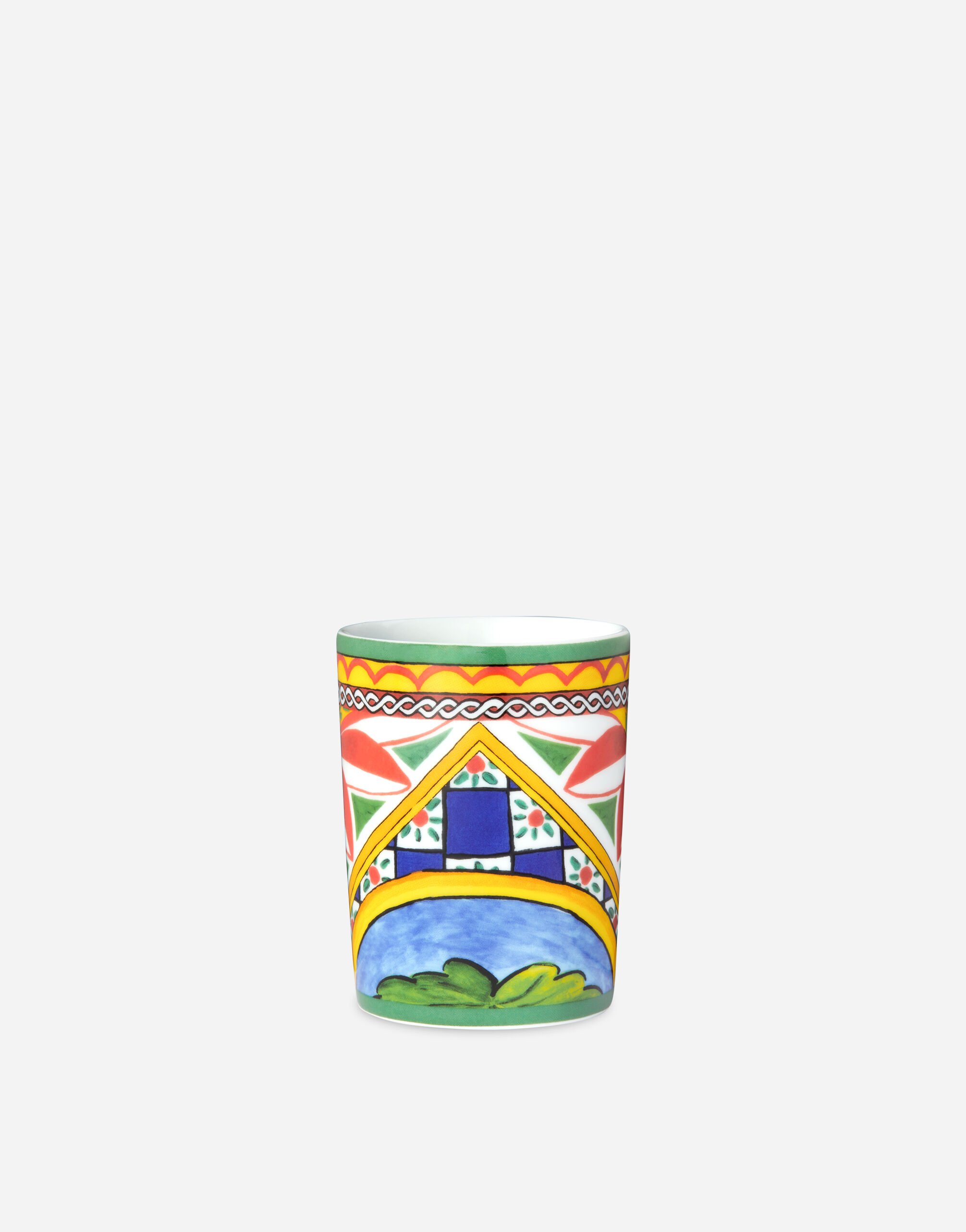 Dolce & Gabbana Vaso de agua de porcelana Multicolor TCBS14TCAI2