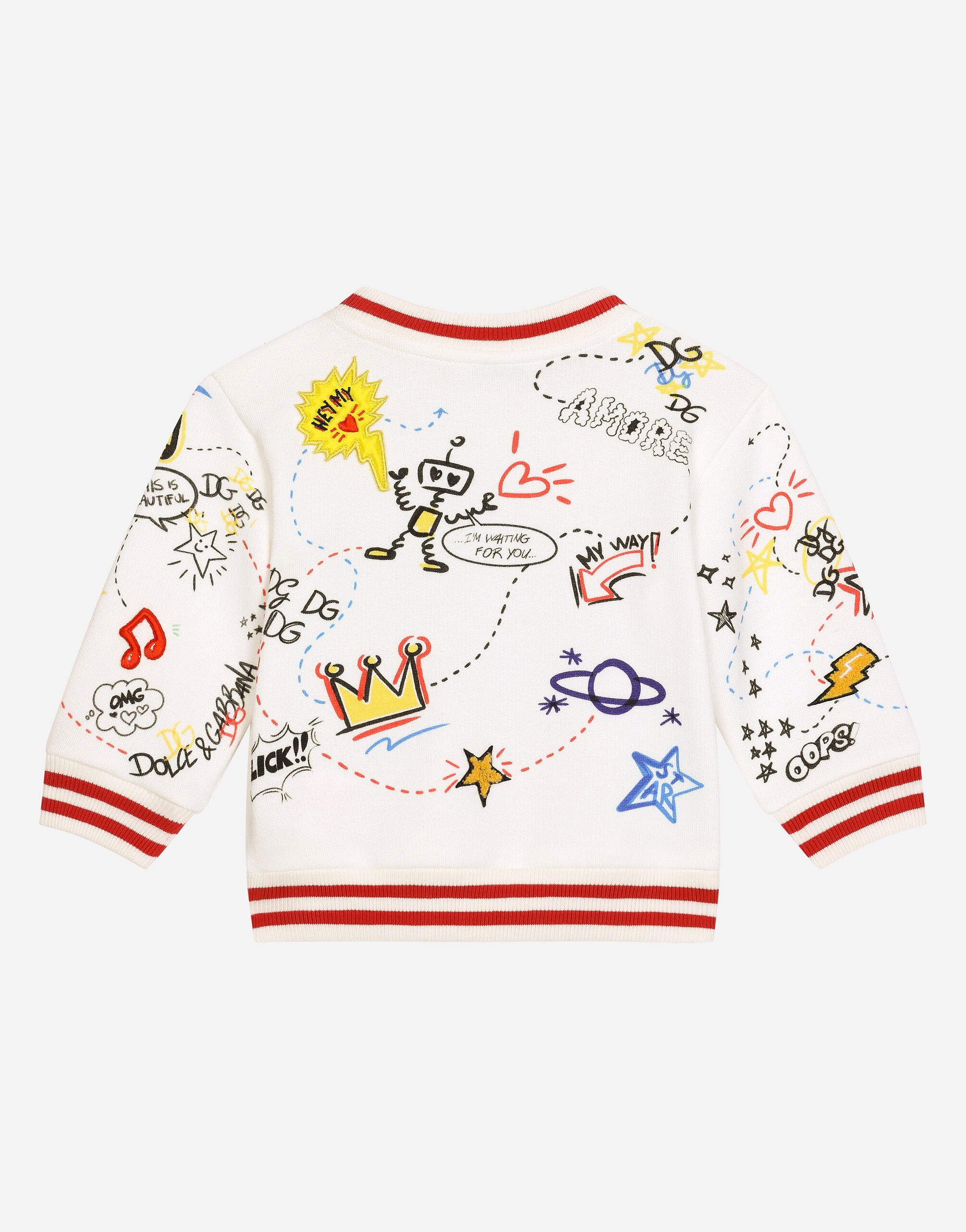 FELPA GIROC.MAN.LUNG in Multicolor for Boys Dolce Gabbana