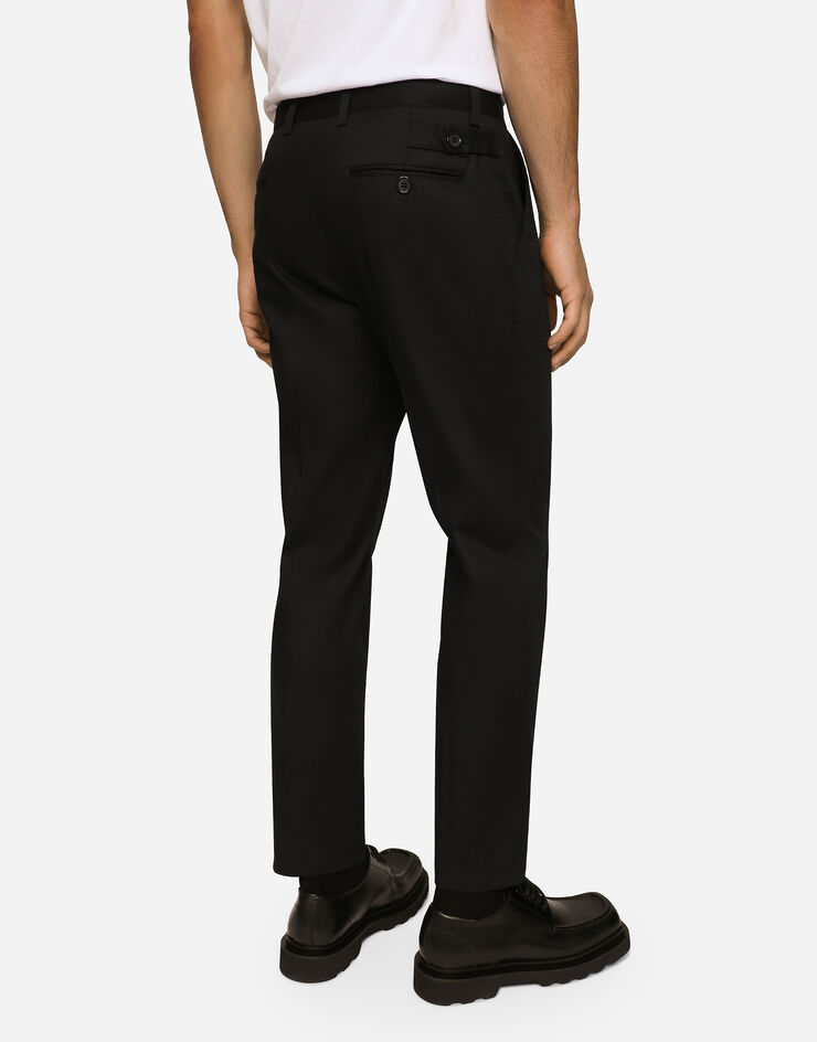 Dolce & Gabbana Stretch gabardine trousers Blue GY6IETGG825