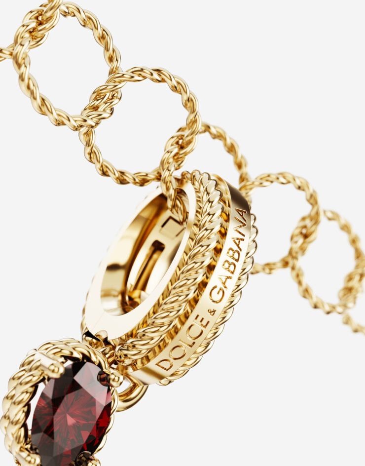 Dolce & Gabbana チャーム「Y」 レインボーアルファベット 18金イエローゴールド マルチカラージェム ゴールド WANR2GWMIXY