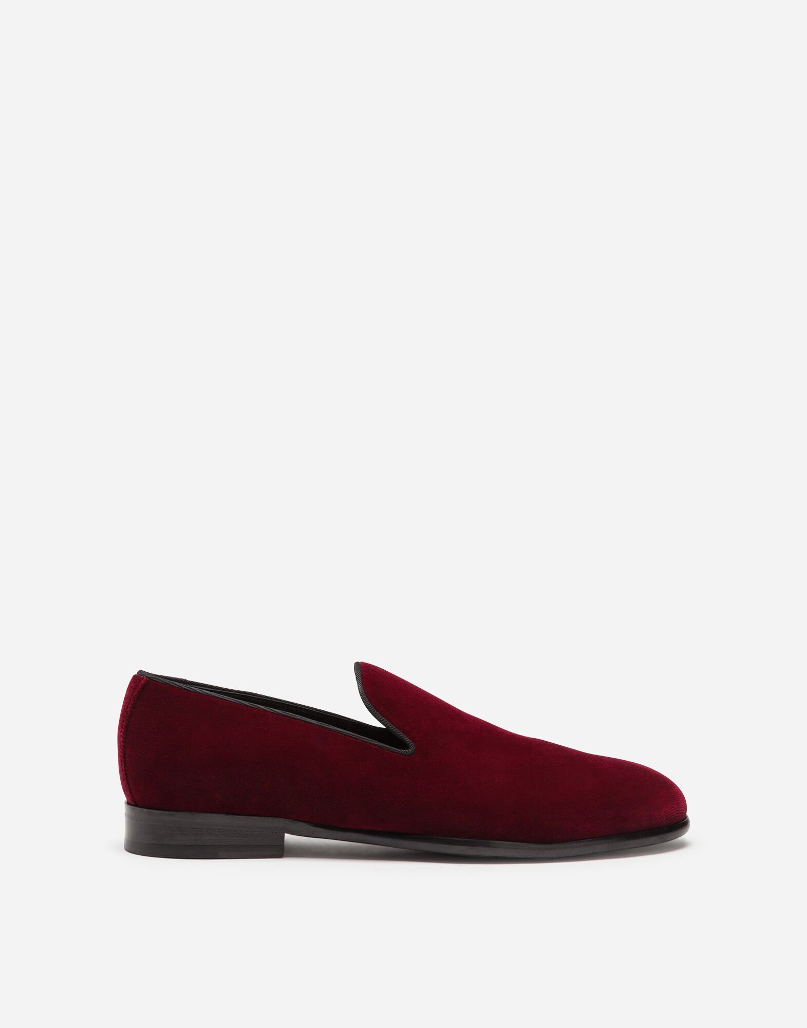 Dolce & Gabbana Slippers in velvet Bordeaux A50073A6808
