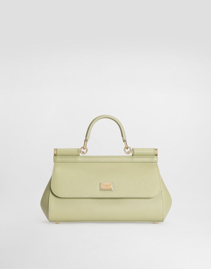 Dolce & Gabbana Medium Sicily handbag in dauphine calfskin Dolce & Gabbana Medium Sicily handbag in dauphine calfskin Green BB7652B1001