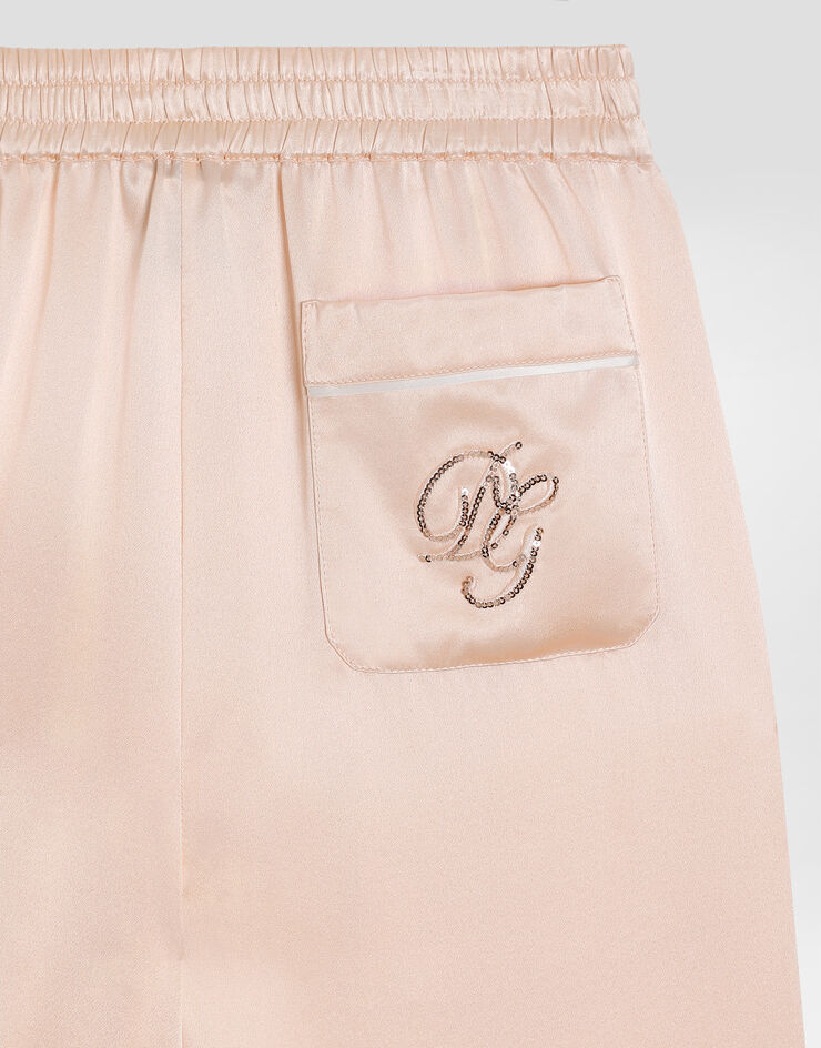 Dolce & Gabbana Silk satin vanity trousers Pink L53P44FU1AU