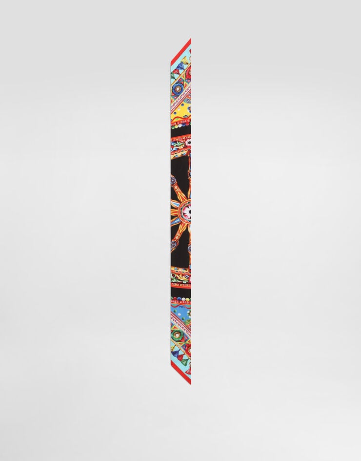 Dolce & Gabbana 6x100 carretto-print silk twill bandeau Multicolor FS215AGDDWL
