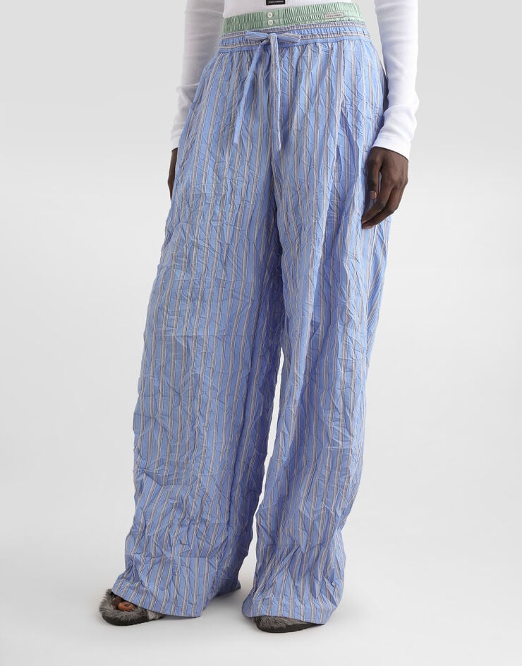 Dolce & Gabbana Viscose vanity trousers Multicolor GP1N9TFBMFS