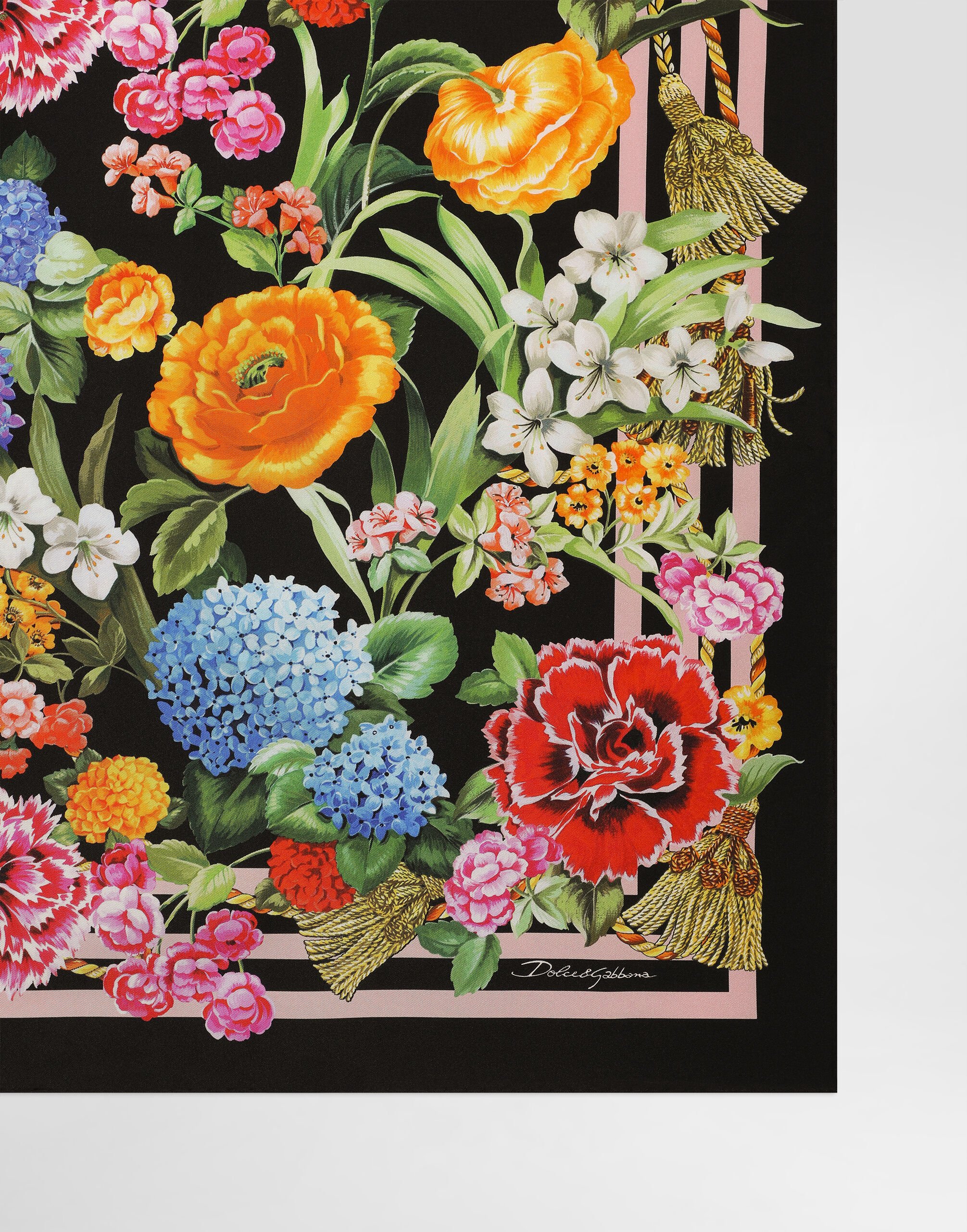 Dolce Gabbana♪SALE♪FN090R Dolce Gabbana - Yellow scarf with majolica print | Exclusive