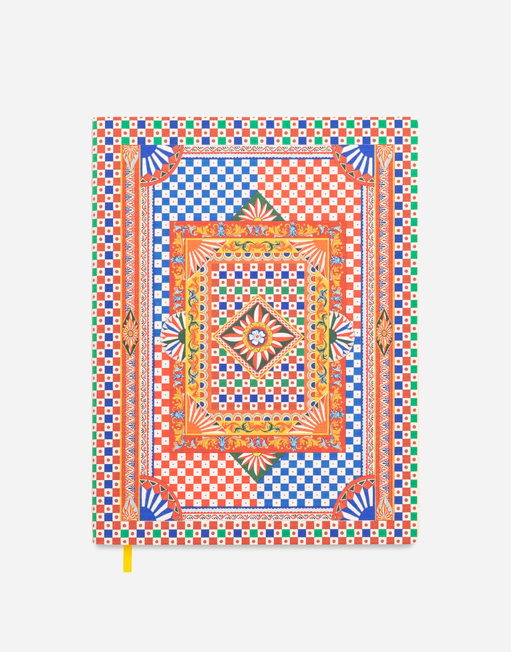 Dolce & Gabbana Cuaderno grande de tela pautado Multicolor TCC026TCAE7