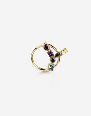 Dolce & Gabbana Rainbow alphabet Y ring in yellow gold with multicolor fine gems Gold WRMR1GWMIXT