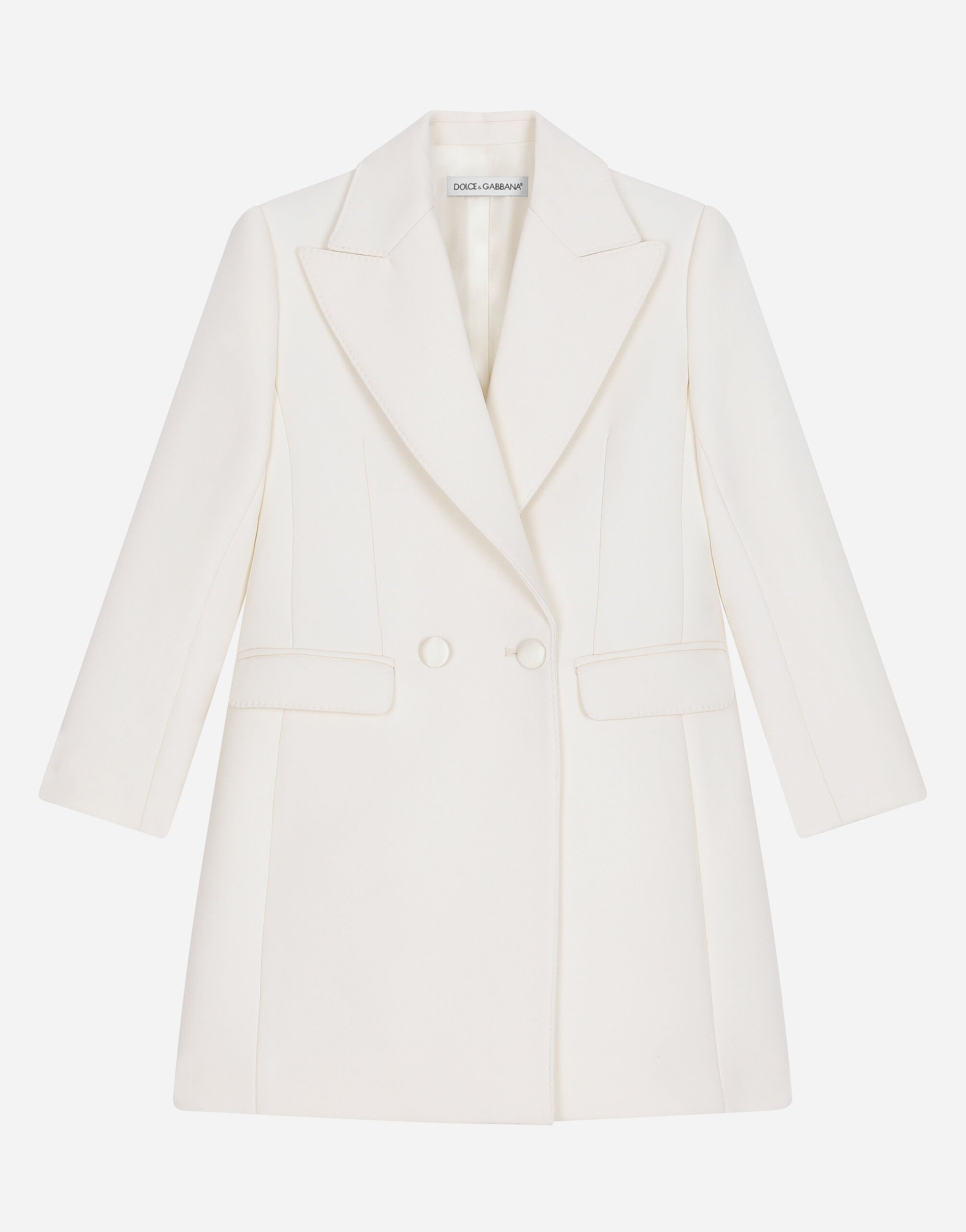 Dolce & Gabbana Manteau croisé en cady Imprimé L5JC13ISMGV