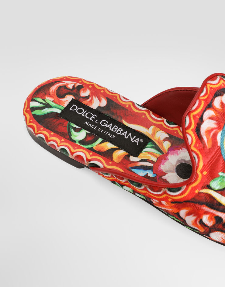 Dolce & Gabbana 카레토 프린트 브로케이드 뮬 멀티 컬러 CI0220A0466
