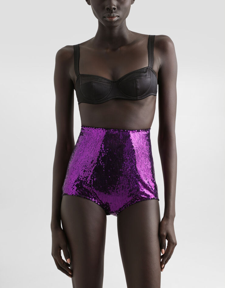 Dolce & Gabbana Pailletten-Panty Fuchsia O2B30TON05C