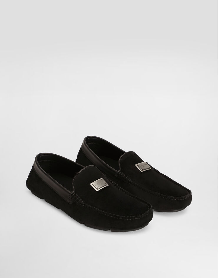 Dolce & Gabbana Split calfskin slipper Black A50735A0100