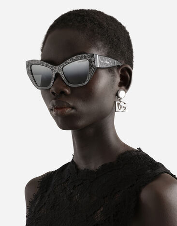 Dolce & Gabbana DG Lace Sunglasses Dark grey VG4494VP06G