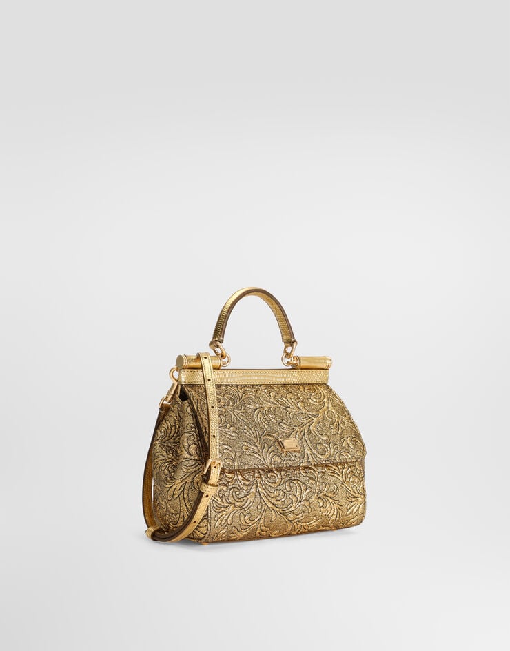 Dolce & Gabbana Small Sicily handbag in brocade Dolce & Gabbana Small Sicily handbag in brocade Gold BB6003B0848