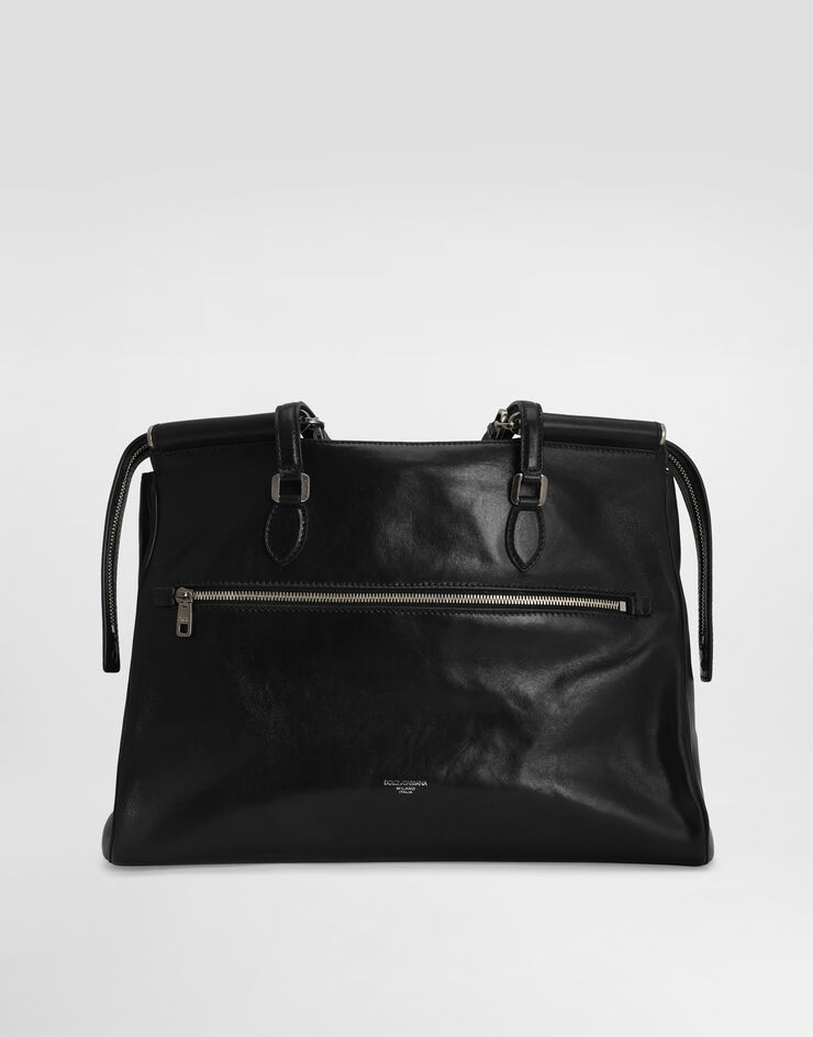 Dolce & Gabbana Vittoria calfskin bag Black BM7825AH850