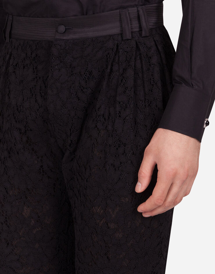 Dolce & Gabbana Pants in cordonnet lace ブラック GW8QHTHLMD9