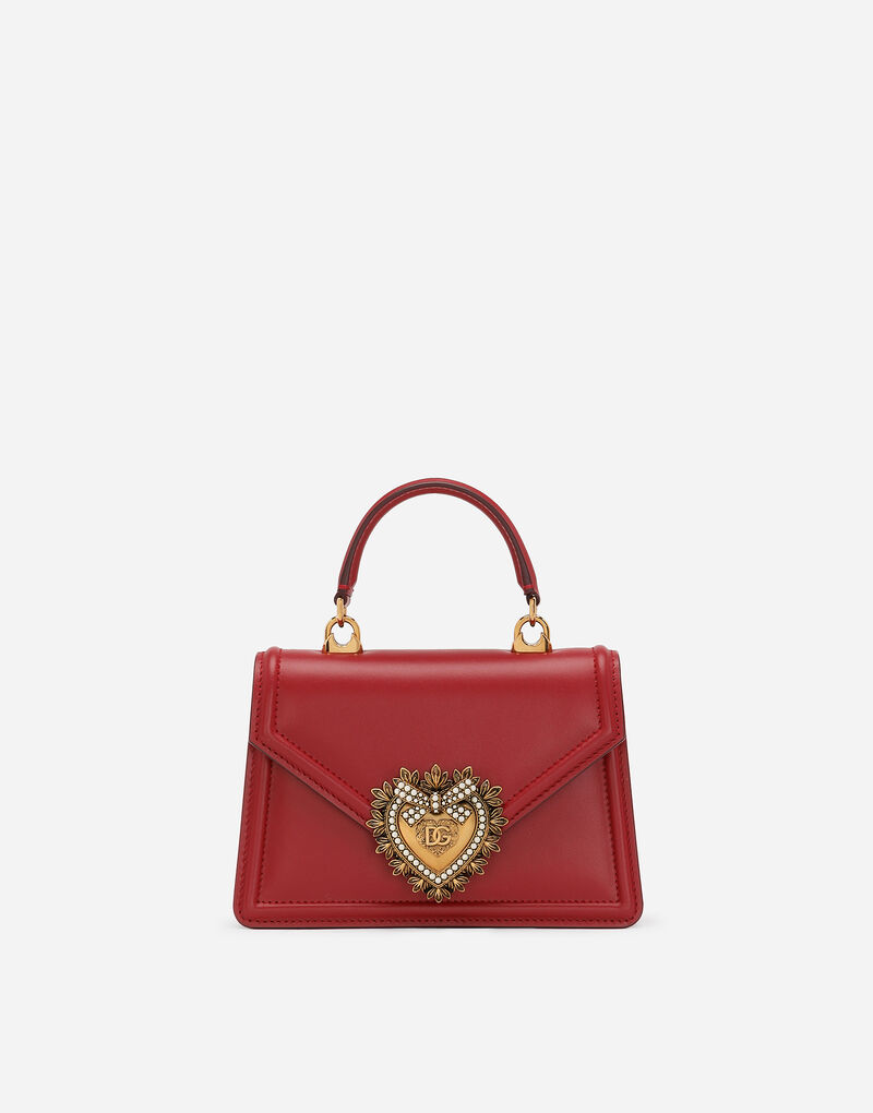 Small Devotion Calfskin Bag Red