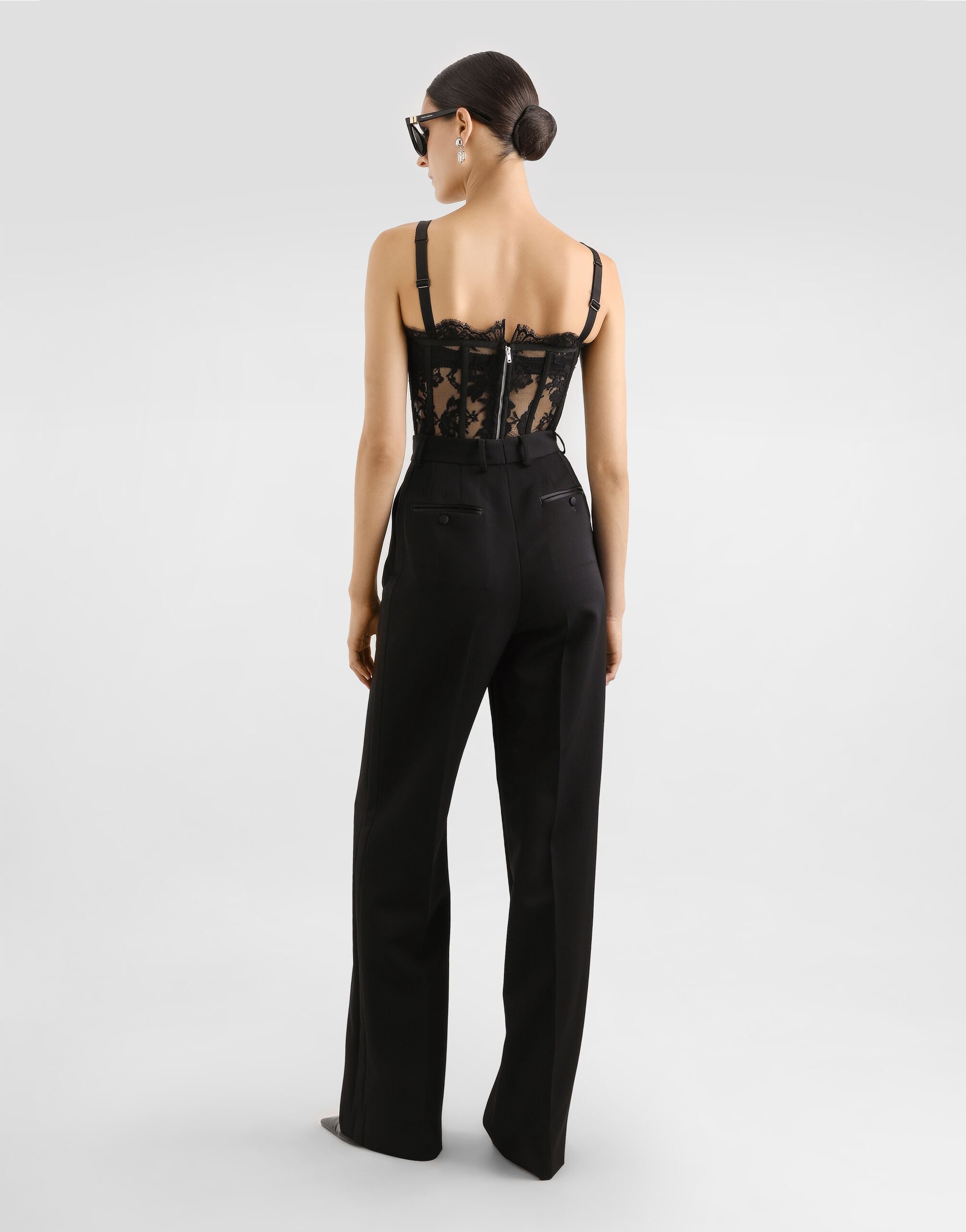Lace bustier in Black for Women | Dolce&Gabbana® US