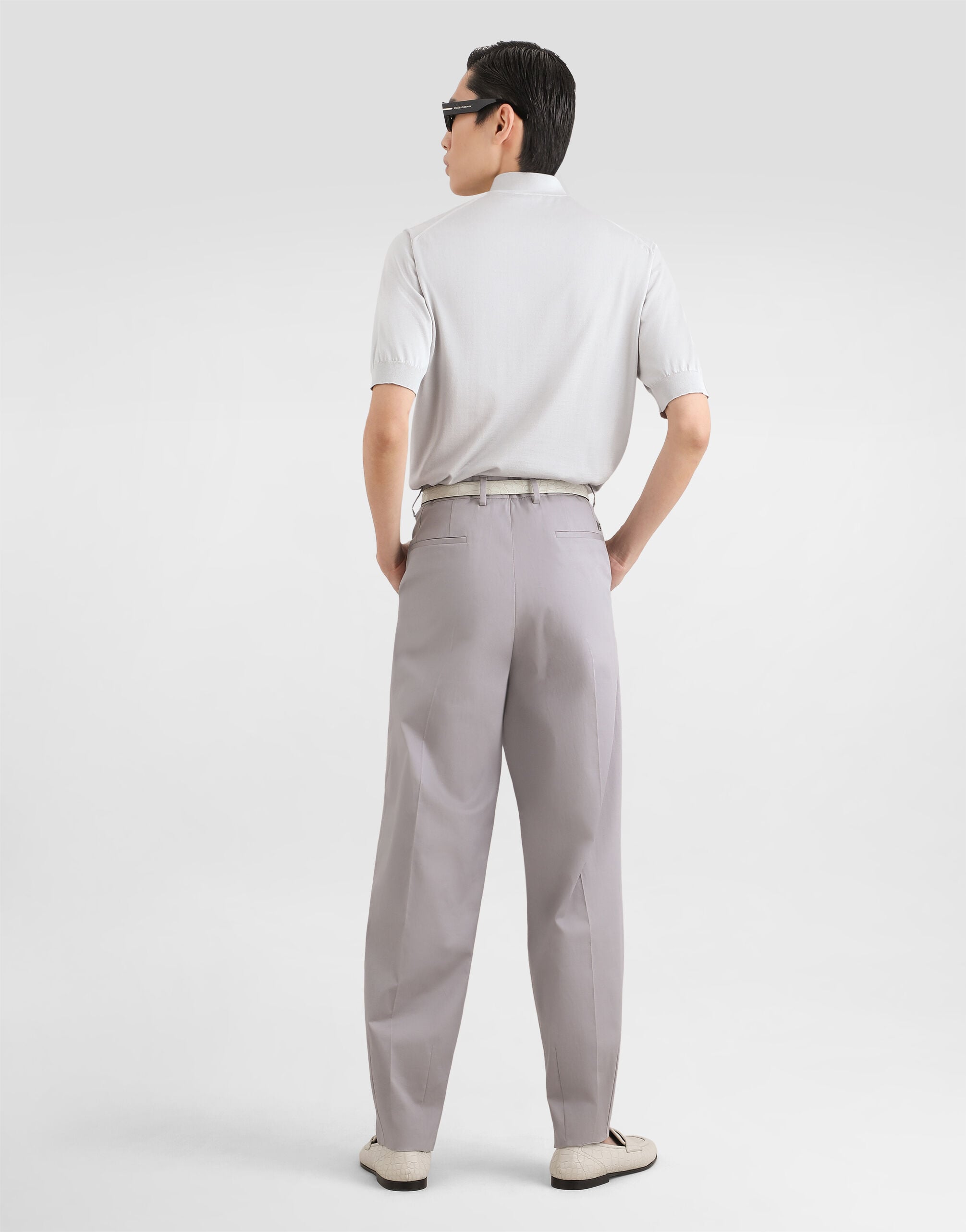 Silk polo shirt