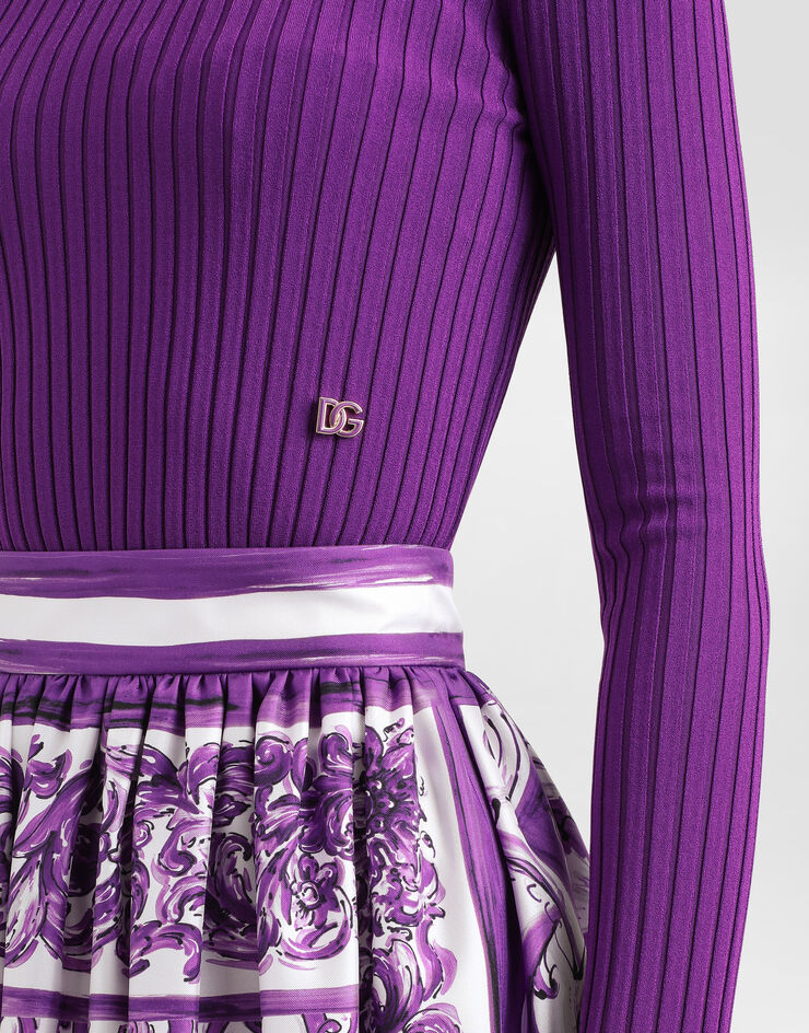 Dolce & Gabbana Viscose pullover Purple FXXAOTJFMZY