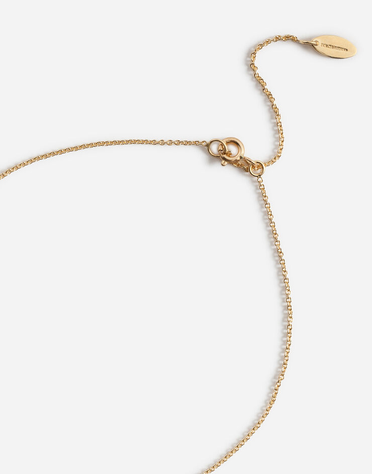 Dolce & Gabbana Collar con medala de la virgen Dorado WAEJ2GW0001