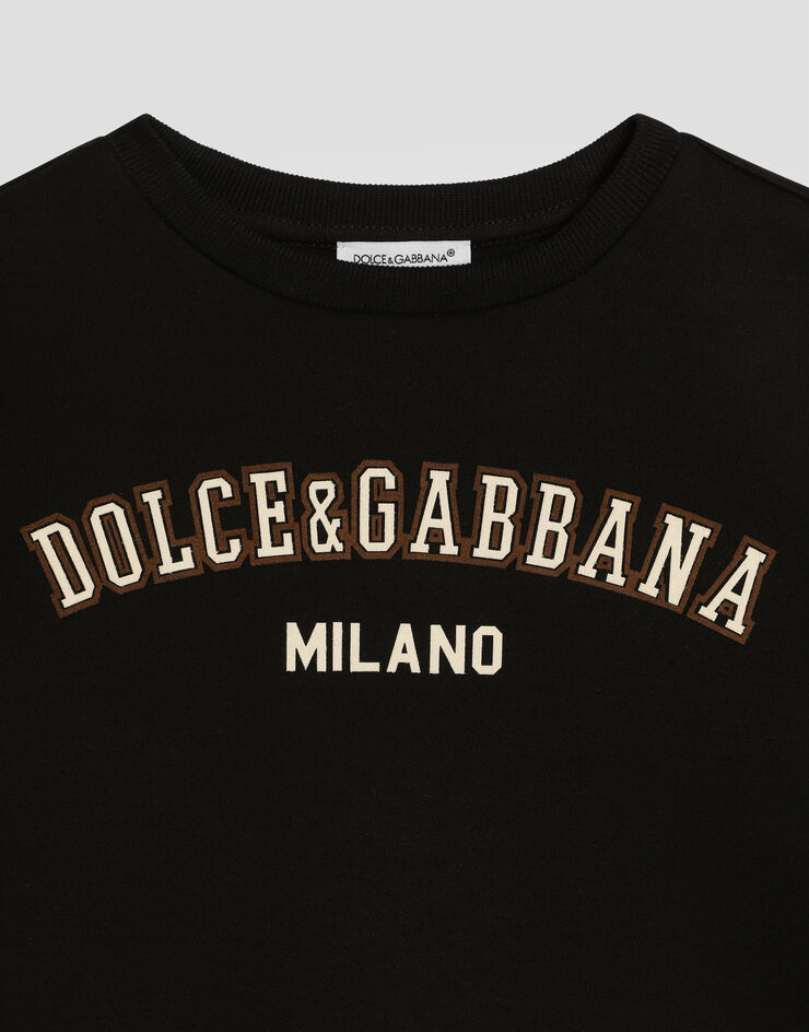 Dolce & Gabbana Leopard-print cotton t-shirt Multicolor L5JTPZG7PRX