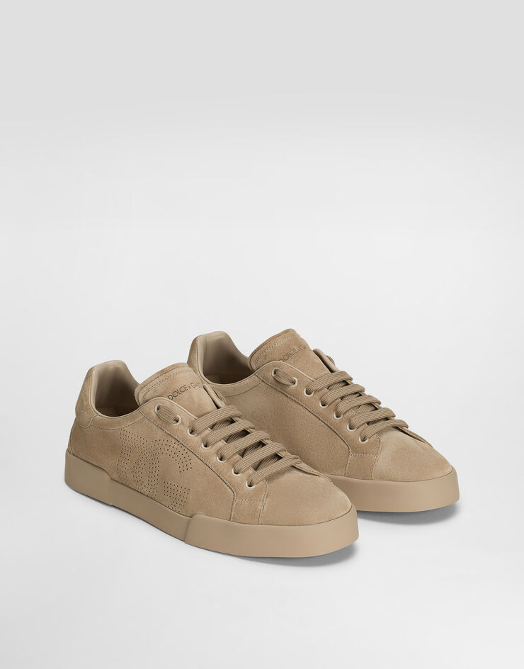 Dolce & Gabbana Zapatilla Strobel Portofino Light en piel de becerro Beige CS2324A9T67