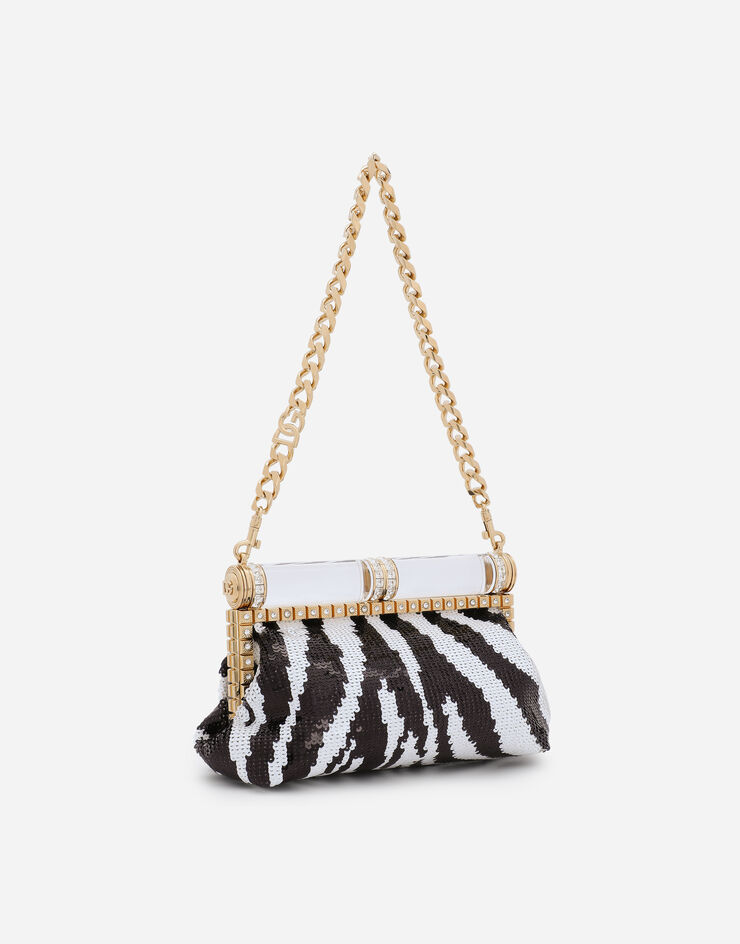 Dolce & Gabbana Sequined zebra-design bag Multicolor BB7182AC865