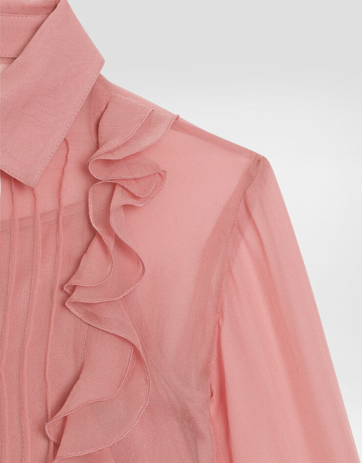 Dolce & Gabbana Chiffon shirt Pink L56S27FU1AT
