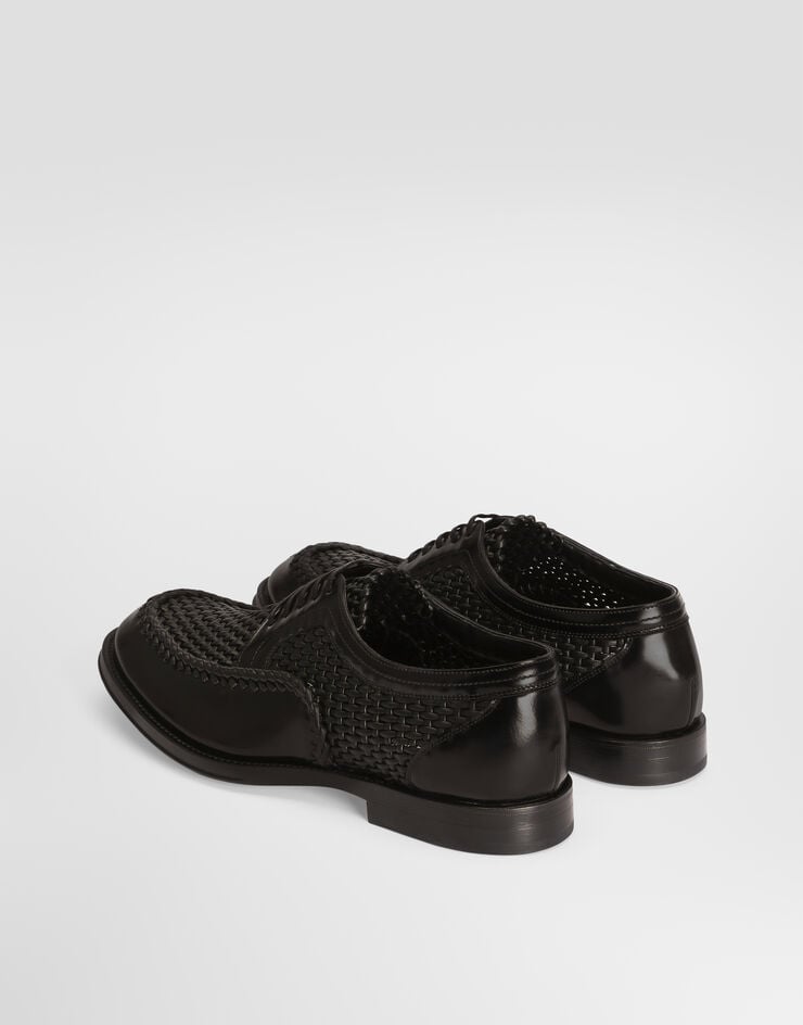 Dolce & Gabbana Woven derby shoes Dolce & Gabbana Woven derby shoes Black A10915A0790