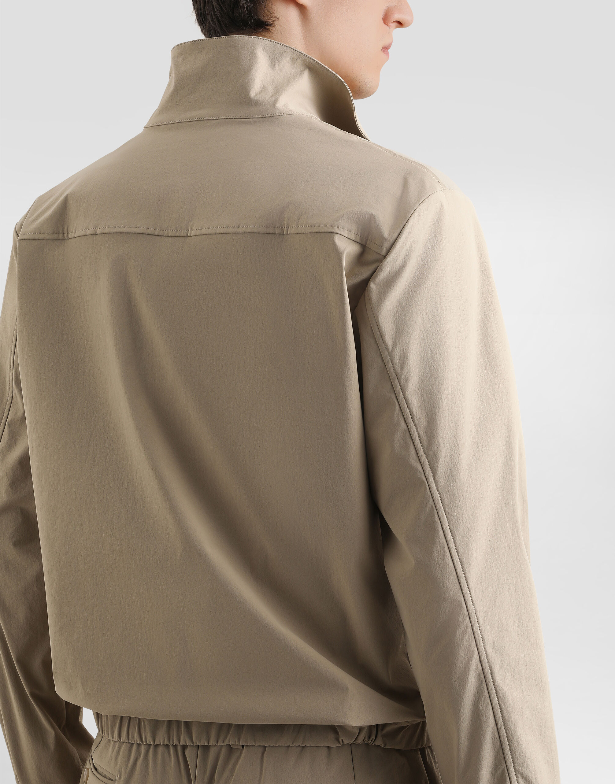 Nylon canvas jacket in Beige for Men | Dolce&Gabbana®