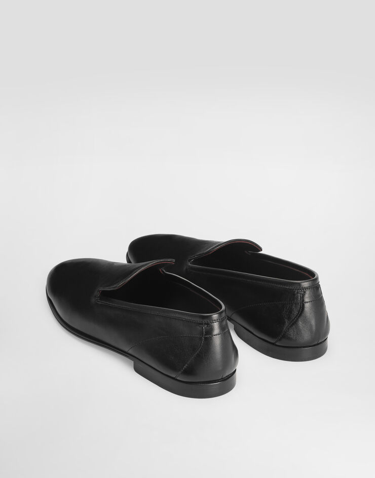 Dolce & Gabbana Erice leather slippers Black A50727AH693