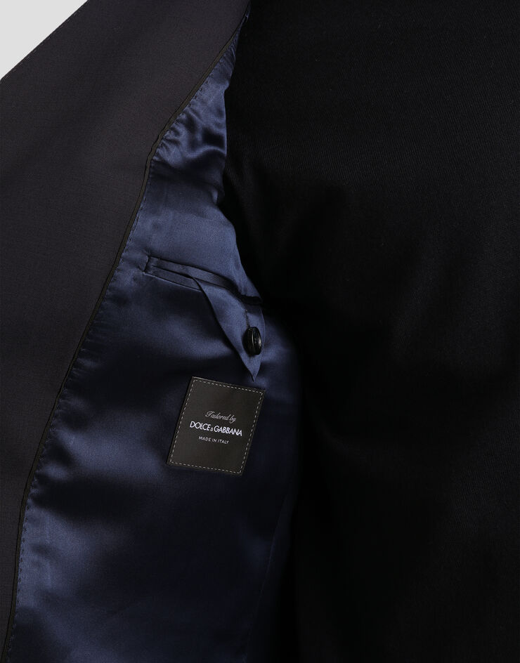 Dolce & Gabbana 羊毛帆布 Sicilia 双排扣夹克 蓝 G2VE2ZFUBF2