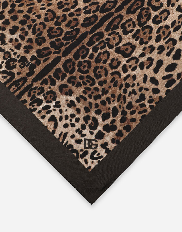 Dolce&Gabbana Pochette in seta stampa leopardo Stampa animalier GR412EG0THU